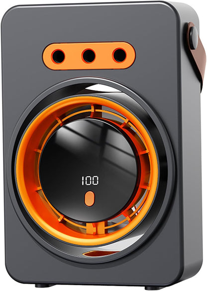  Ventilateur De Climatiseur, Climatiseur Portable Pour Voiture – Ventilateur De Refroidissement à Brume à 3 Jets, Support Bureau/Mur, Alimenté Par USB, Gris (6, 3 ×, 35 × 8 Po)