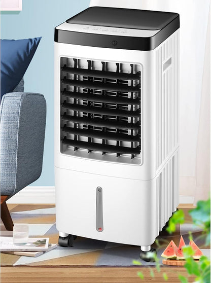 GENERIC Climatiseur Portable Sans Tuyau 10L Réservoir D'eau 3-en-1 Refroidisseur De Pièce Avec 60 Degrés Swing Vitesses Réglables Fonctionnement Silencieux Pour La Chambre à Coucher Bureau Énergie Conception