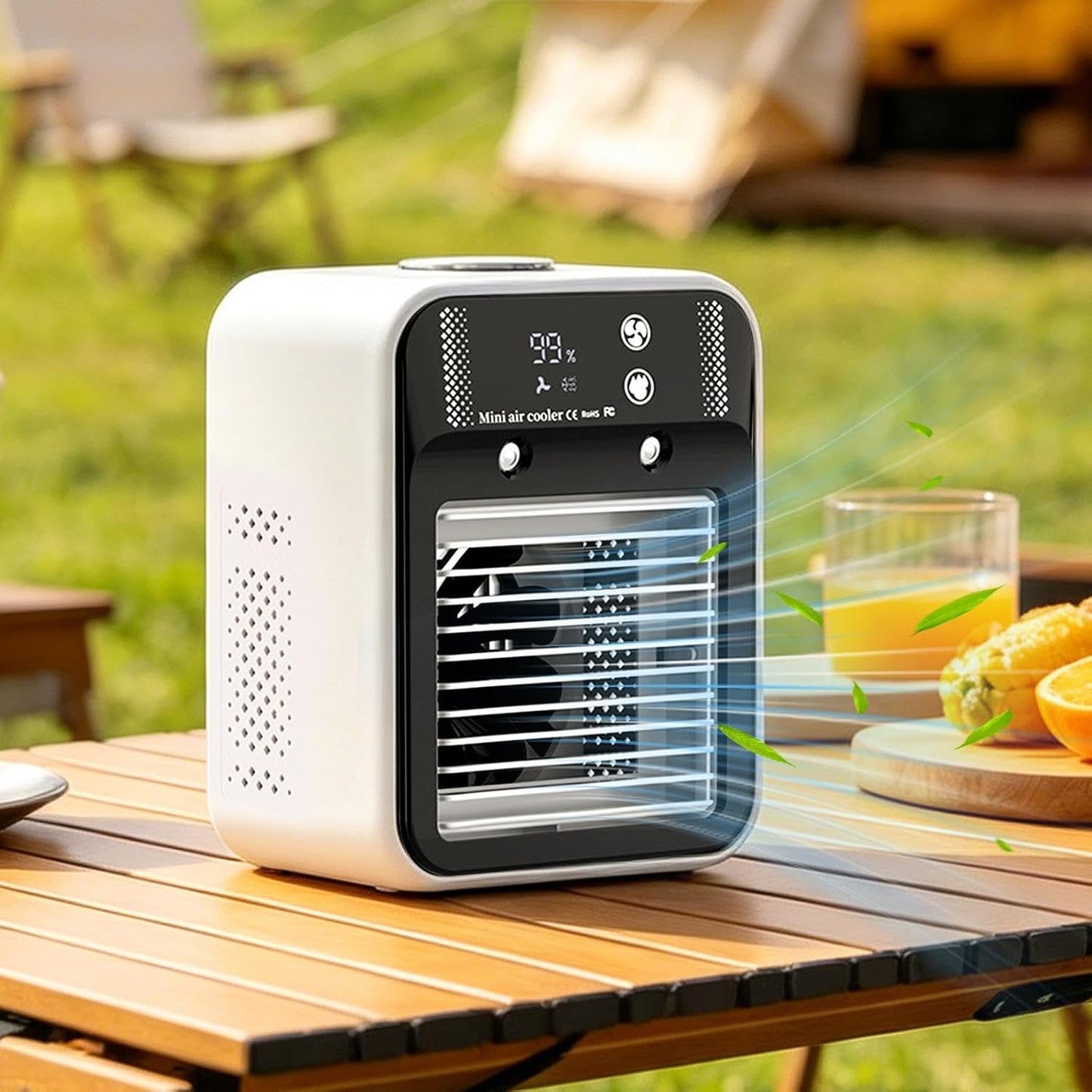  Climatiseur Portable Silencieux,Ventilateurs Silencieux Rafraîchissants | Deux Vitesses De Vent, Petit Climatiseur,Maison, Chambre, Bureau, Garage, Atelier, Cuisine, Dortoir