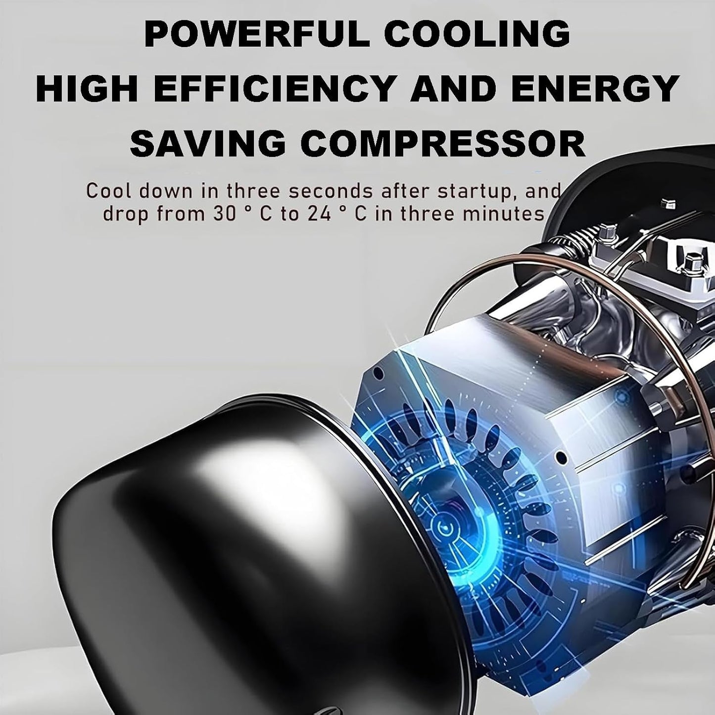  Climatiseur Portable De 5000 BTU. Idéal Pour Les Tentes, Les Camping-Cars, Les Camions, Les Lieux De Pêche, Les Petites Pièces Et Les Espaces Pour Animaux DC24V
