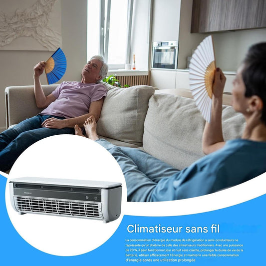  Générique Ventilateur Rafraîchisseur D'Air | Ventilateur D'Air Frais Pour Chambre à Coucher | Three-Speed Charge Sans Fil Gain De Place Pour Intérieur Extérieur Maison Caravane Salle De Sport