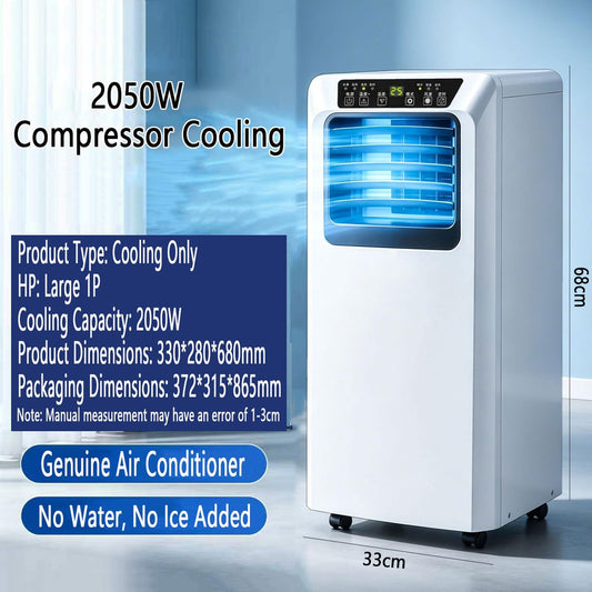  Climatiseur Portable 8000 BTU Pour Grande Pièce Jusqu'à 300 Pieds Carrés, Unité De Climatisation Intelligente Avec Télécommande, Refroidissement Rapide, Déshumidificateur, Mode De Sommeil Silencieux,