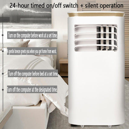 GENERIC Climatiseur Portable Avec Télécommande, Minuterie 24h, Ventilateur De Refroidissement Et Déshumidificateur, 2 Vitesses Et 3 Modes, Oscillation à 120° Pour Chambre Et Bureau