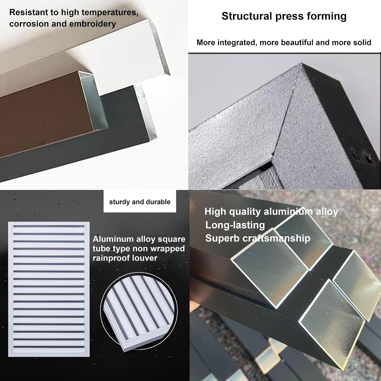 GENERIC Housse Marron Pour Climatiseur – Clôture En Alliage D'aluminium Pour Unités De Fenêtre Intérieur/extérieur Protection Contre La Pluie Et Le Soleil – Parfait Pour Cacher Les Unités AC