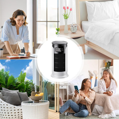  Ventilateur Climatiseur, Ventilateur Évaporatif USB De Bureau Rafraîchisseur D'Air, Ventilateur Personnel Évaporatif Silencieux USB Vitesses Réglables Pour Table Et Chevet