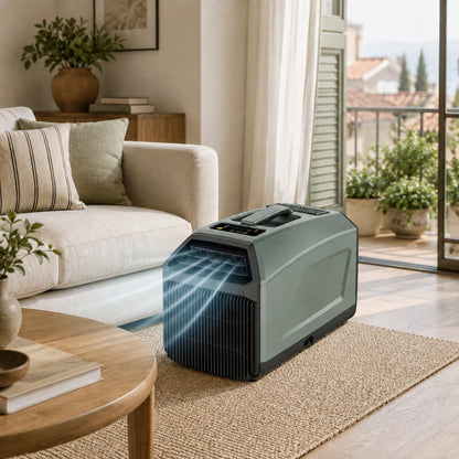  Climatiseur Portable 5000 BTU 230V - Nouveau Modèle 2026, Flux D’air Amélioré Pour Une Sensation De Fraîcheur Plus Rapide, Adapté Aux Chambres Et Petits Espaces De La Maison Grey