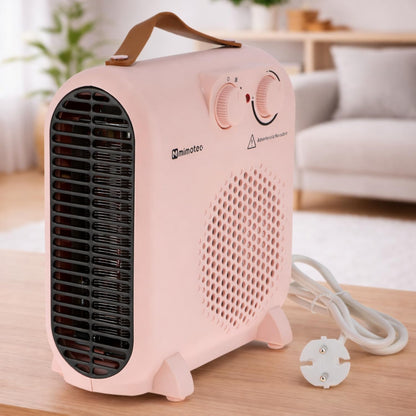  M Mimotec – Chauffage Soufflant Céramique électrique Rose Hearth 2000W, Silencieux <60 DB, Avec Télécommande, Protection Contre La Surchauffe, Chauffage D’appoint Portable Pour Intérieur