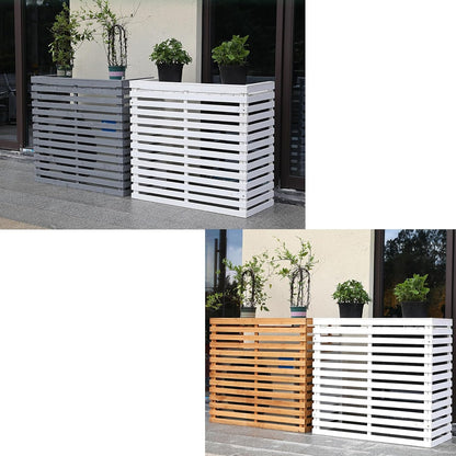  Housse Décorative Pour Climatiseur Extérieur Avec Support De Plante En Bois Et Couvercle Supérieur Pour Protection De Clôture – Résistant Aux Intempéries, élégante Et Fonctionnelle
