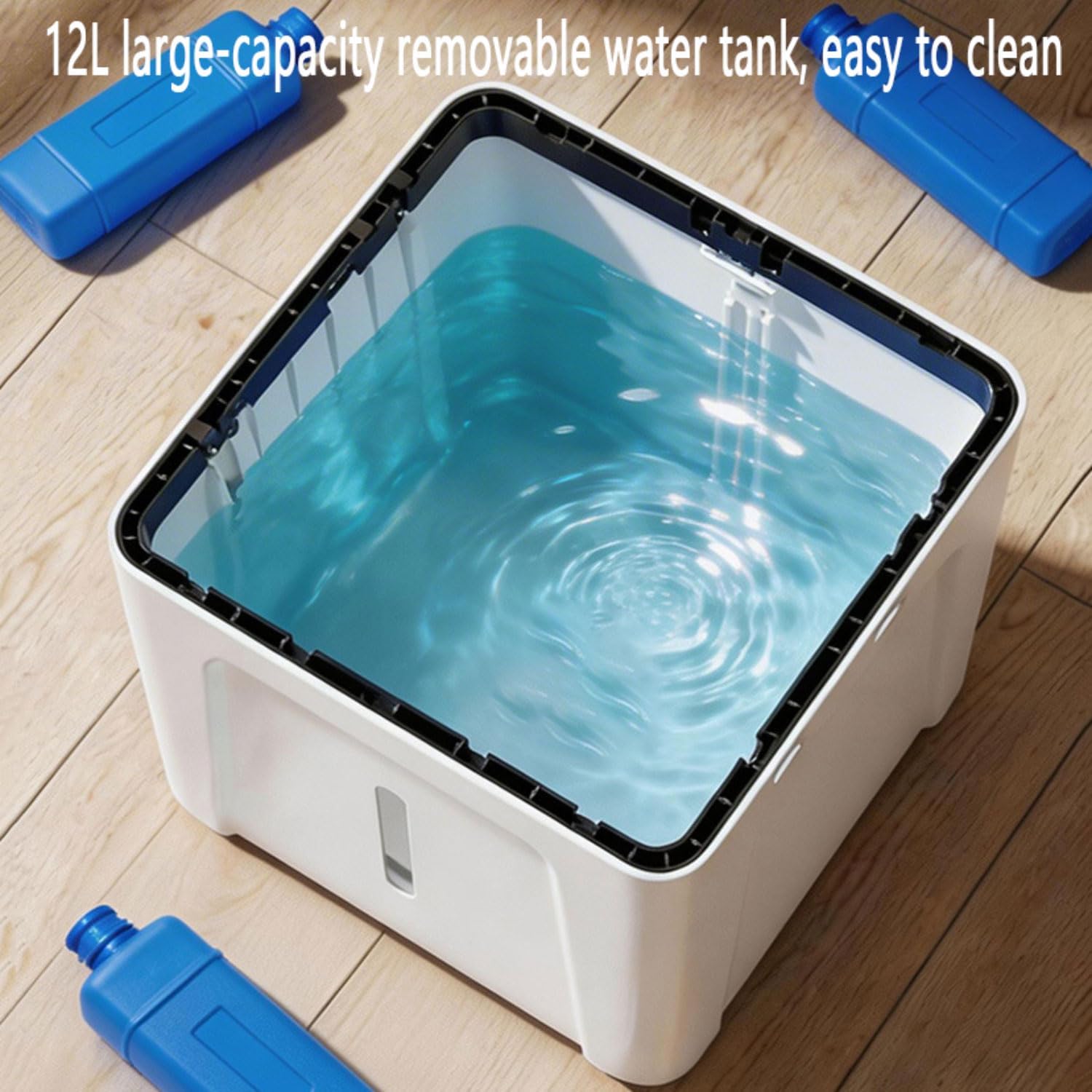 Climatiseur Mobile Sans Évacuation Rafraîchisseur D'Air Portable Avec 3 Vitesses Climatiseur Mobile Silencieux Avec Réservoir D’Eau 12L Oscillation 60° Ventilateur Refroidisseur D'Air Économe Énergie