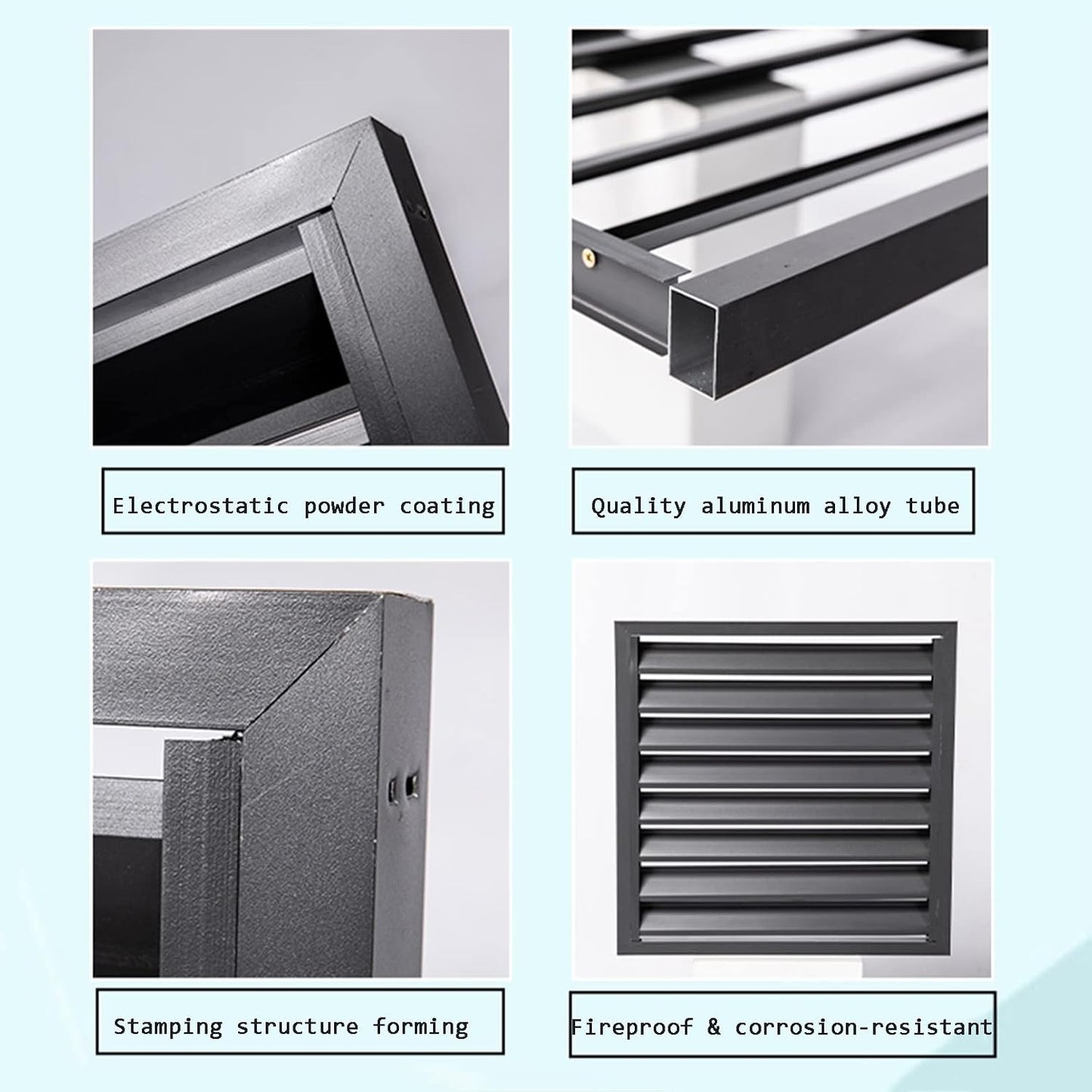 GENERIC Écran De Clôture Pour Climatiseur Extérieur Et Support Pour Plantes – Volets En Alliage D'aluminium Anti-corrosion Marron B 1,5P – Housse élégante Pour Unités Extérieures Et Porte-fleurs