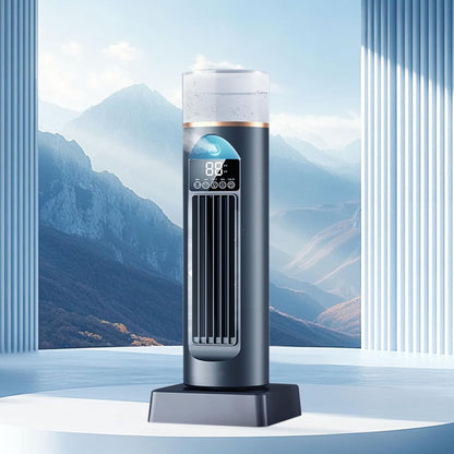  Turm - Climatiseur AC - Ventilateur à Air Froid - Climatiseur Personnel AC - Refroidisseur Oscillant Silencieux Sans Lame Avec Télécommande Et Réservoir D'eau - 6 Humidificateurs De Vitesse Pour