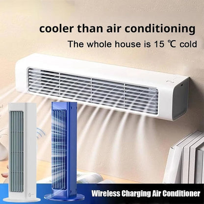 GENERIC Mini Ventilateur De Climatisation Portable, Refroidisseur D'air Mural Avec 3 Vitesses, Batterie 24H, Spray Silencieux Pour Voiture De Bureau à Domicile, Relief De Refroidissement Instantané