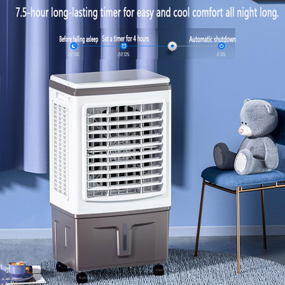  Climatiseur Mobile Silencieux 30L Refroidisseur D'air Sans Évacuation Ventilateur Refroidisseur D'air Avec 2 Coussin D'eau 3 Vitesses 3 Modes Oscillation 120°pour Chambre Bureau Maison