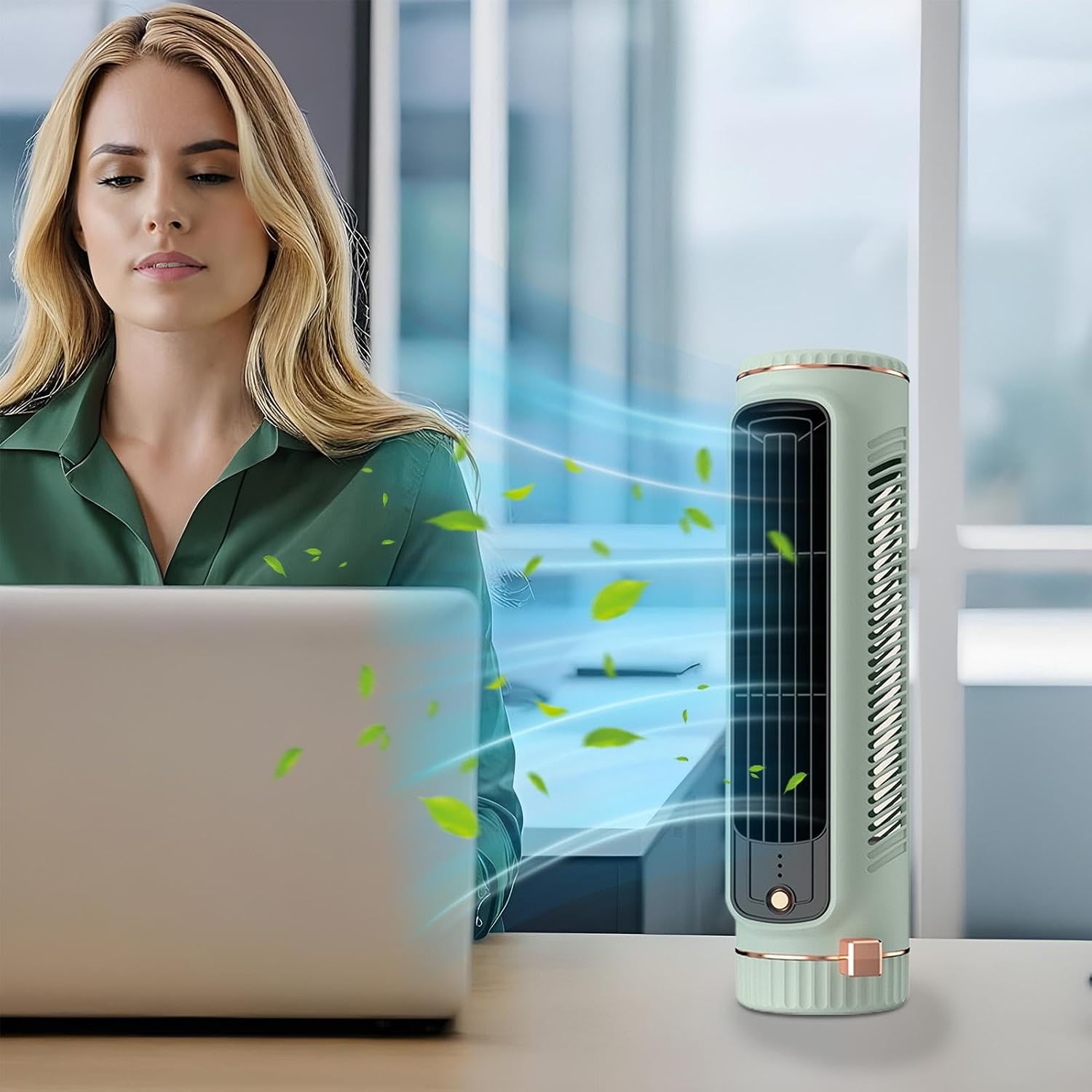 GENERIC Climatiseurs Portables | Ventilateur De Refroidissement D'air Personnel | Ventilateur AC Portable à 3 Vitesses | Ventilateur Tour Portable | Ventilateur AC Sur Pied | Petit Refroidisseur D'air