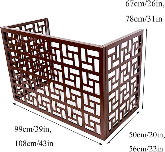 GENERIC Housse De Protection En Aluminium Robuste Pour Climatiseurs (110 X 60 X 80 Cm) - Protection Extérieure Durable