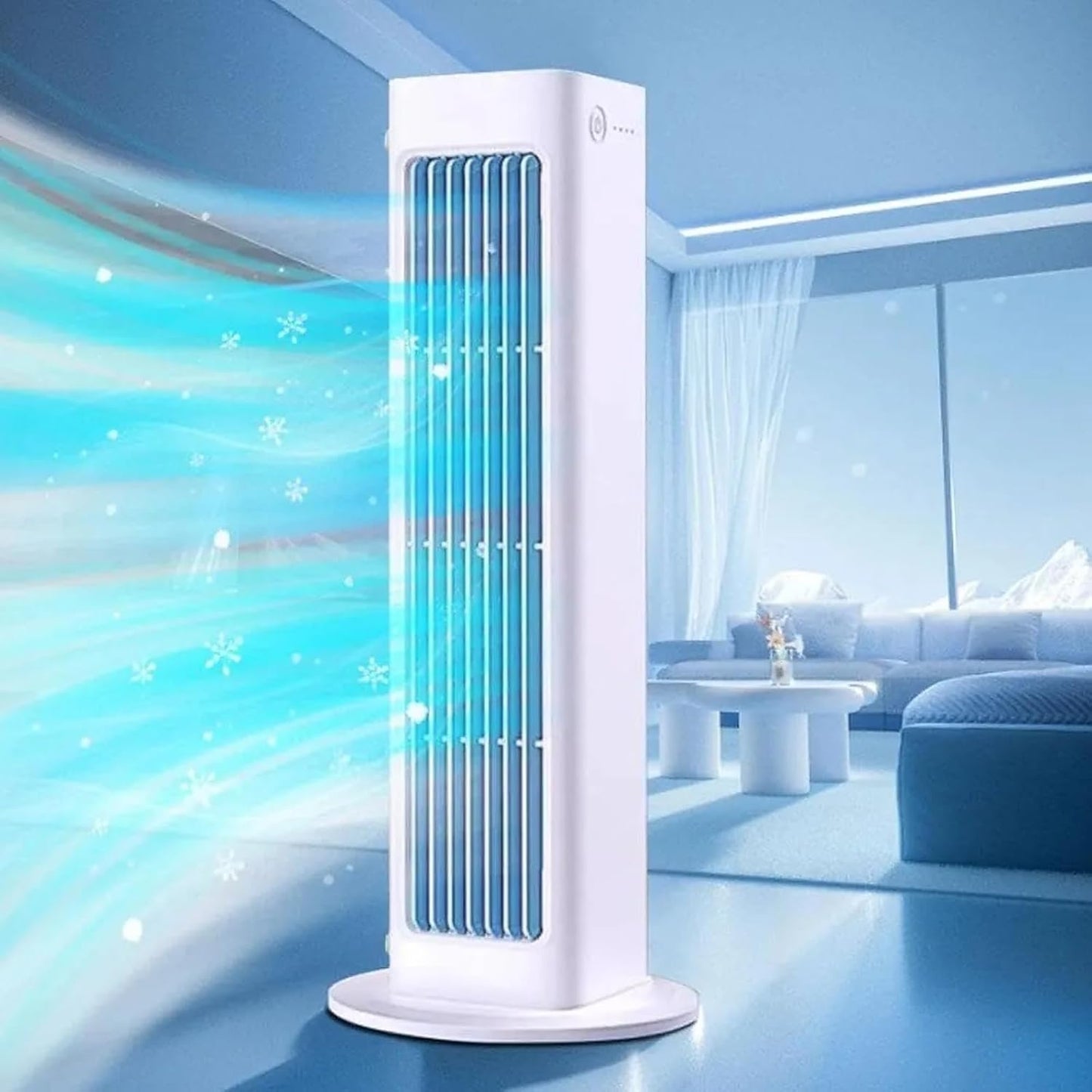 GENERIC Mini Ventilateur De Climatisation Portable, Refroidisseur D'air Mural Avec 3 Vitesses, Batterie 24H, Spray Silencieux Pour Voiture De Bureau à Domicile, Relief De Refroidissement Instantané