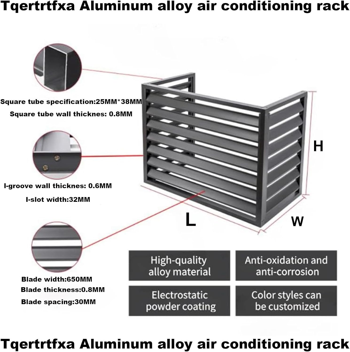  Housse En Aluminium Pour Climatiseur Extérieur – Clôture En Métal Pour La Protection De Pompe à Chaleur – Protection Extérieure Résistante Aux Intempéries, Parfaite Pour Une Installation En Extérieur