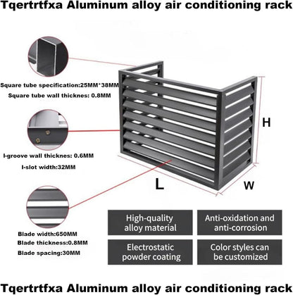 GENERIC Housse De Climatiseur D'extérieur Résistante Aux Intempéries - Protection Durable Pour Intérieur Et Extérieur - Idéale Pour Dissimuler Les Clôtures Et Protéger Contre Les Intempéries