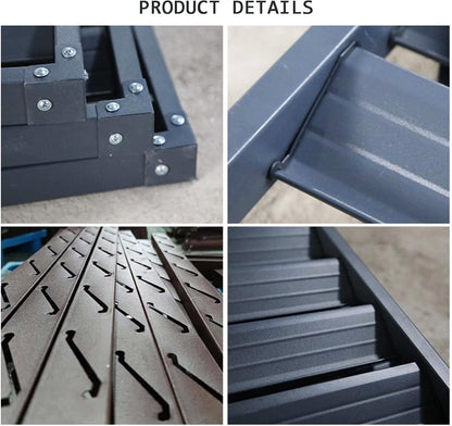 GENERIC Housse De Climatiseur D'extérieur Toutes Saisons Et Clôture Décorative – Protection En Aluminium Pour Unités Centrales AC – Boîtier De Poubelle Autonome