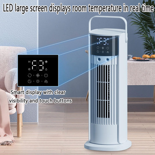 GENERIC Climatiseur Portable Avec Ventilateur Et Rafraîchisseur D'air Par évaporation, 3 Vitesses Et 3 Modes, Minuterie 10 H, Réservoir D'eau 700 ML, Télécommande, Humidificateur Et Circulateur D'ai