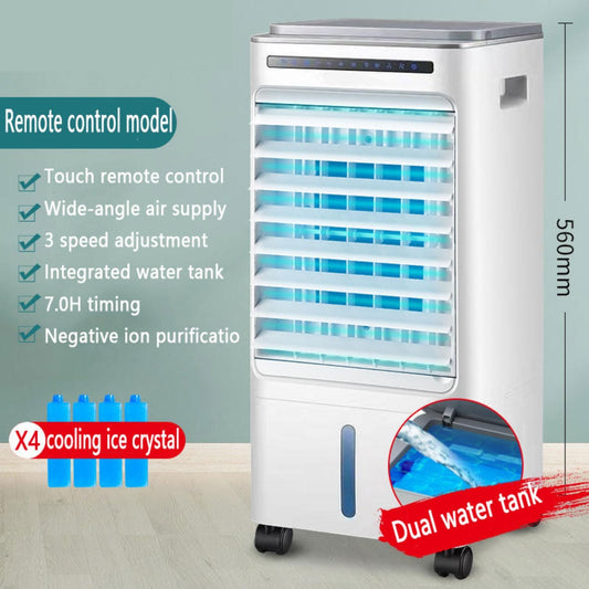 GENERIC Refroidisseur D'événement Portable Avec 4 Boîtes à Glace Et Minuteries, Ventilateur Silencieux Jusqu'à 25m2, Climatisation Portable Avec Oscillation Et Roues, Idéal Pour La Maison, Bureau Et Camping