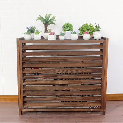 GENERIC Housse De Protection Pour Climatiseur Portable, Imperméable Et Résistante à La Poussière, 110 X 85 X 50 Cm, Design En Bois, Idéale Pour Les Zones Clôturées, Protection Contre La Neige Et La Poussière