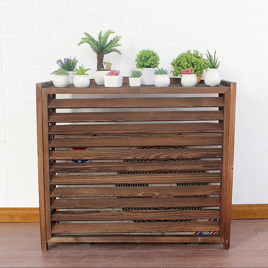 GENERIC Housse De Protection Pour Climatiseur Portable, Imperméable Et Résistante à La Poussière, 110 X 85 X 50 Cm, Design En Bois, Idéale Pour Les Zones Clôturées, Protection Contre La Neige Et La Poussière