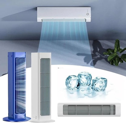 GENERIC Mini Ventilateur De Climatisation Portable, Refroidisseur D'air Mural Avec 3 Vitesses, Batterie 24H, Spray Silencieux Pour Voiture De Bureau à Domicile, Relief De Refroidissement Instantané