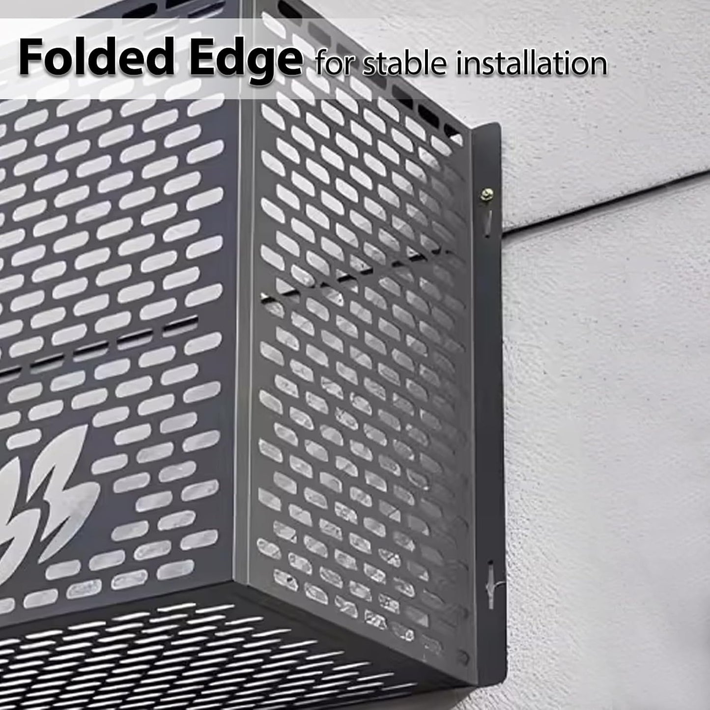 GENERIC Housse De Climatiseur Extérieur - Bouclier En Aluminium Résistant Aux Intempéries, Support De Fleurs Polyvalent Pour Jardin, Clôture Pour Unités Extérieures (couleur : A2, Dimensions : 109 X 56 X 80