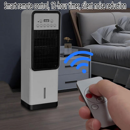 GENERIC Climatiseur 3 En 1 : Refroidisseur D'air Par Évaporation Avec Réservoir D'eau De 3 Litres, 4 Modes, 3 Vitesses, Télécommande, Oscillation À 120°, Minuterie De 12 Heures