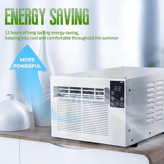  Unité De Climatisation Portable Compacte Avec Déshumidificateur 1900BTU, Refroidisseur Personnel 280W Pour Le Dortoir De Chambre, Climatiseur à énergie Silencieuse Pour Les Petits Espaces Jusqu'à 5m2
