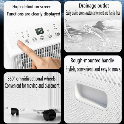  Climatiseur Portable 8000 BTU Pour Grande Pièce Jusqu'à 300 Pieds Carrés, Unité De Climatisation Intelligente Avec Télécommande, Refroidissement Rapide, Déshumidificateur, Mode De Sommeil Silencieux,