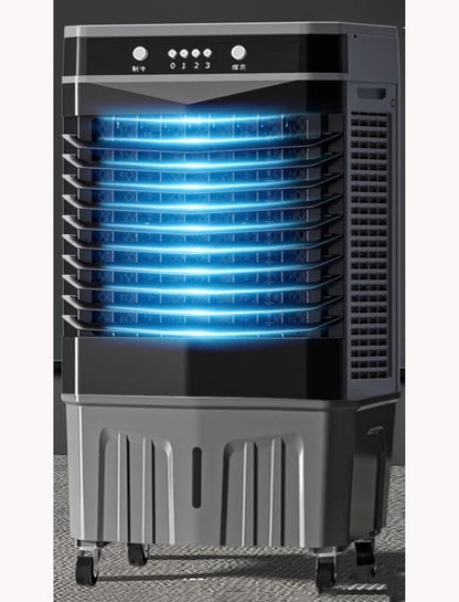 GENERIC Refroidisseur D'air évaporatif Portable De 120 Degrés Avec Bridum, Ventilateur Oscillant Automatique à 3 Vitesses Pour Bureau De Chambre à Coucher, Humidificateur Et Purificateur, Refroidissement Effi