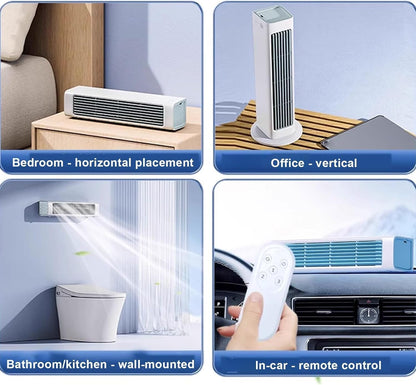 GENERIC Climatisation Portable Avec Kit De Fenêtre, 3 étapes De Refroidissement Et Télécommande.Sans-feuilles, Silencieux Et économiseur D'énergie.Idéal Pour Les Chambres, Bureau Et Petites Pièces.Fiable Circ