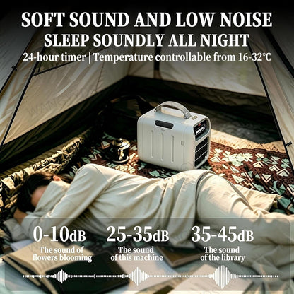  Climatiseur Mobile, Air Conditioner Portable Climatiseur Mobile Sans Evacuation, 3 En 1 Climatiseurs Portables, Minuteries, Adapté Au Camping De Bureau De Chambre à Coucher，4700 BTU，420 W