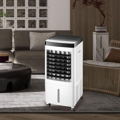 GENERIC Ventilateur De Refroidisseur D'air Portable Avec Humidificateur, Télécommande De Minière 7H, Refroidisseur évaporatif Silencieux à 3 Vitesses Pour Le Bureau à Domicile, Conception Compacte De Roues à