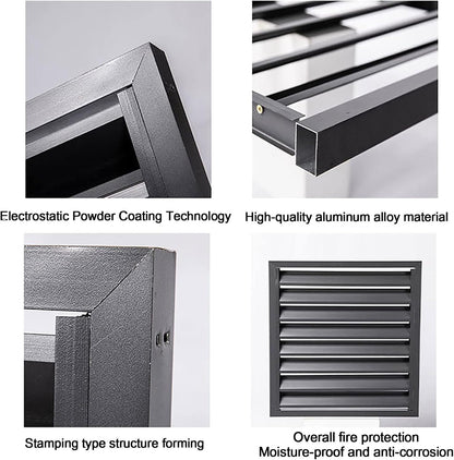  Housse D'extérieur En Aluminium Pour Unité De Climatisation – Grilles De Protection Pour Climatiseurs Et Pompes à Chaleur – Boîtier Polyvalent Pour Poubelle Et Support De Fleurs Résistant Aux