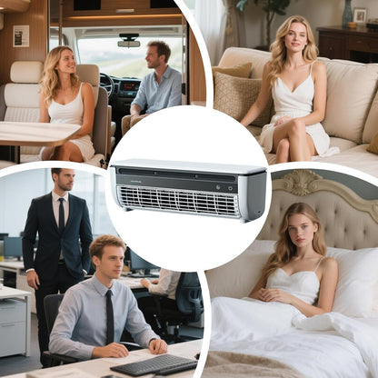  Générique Ventilateur Rafraîchisseur D'Air | Ventilateur D'Air Frais Pour Chambre à Coucher | Three-Speed Charge Sans Fil Gain De Place Pour Intérieur Extérieur Maison Caravane Salle De Sport