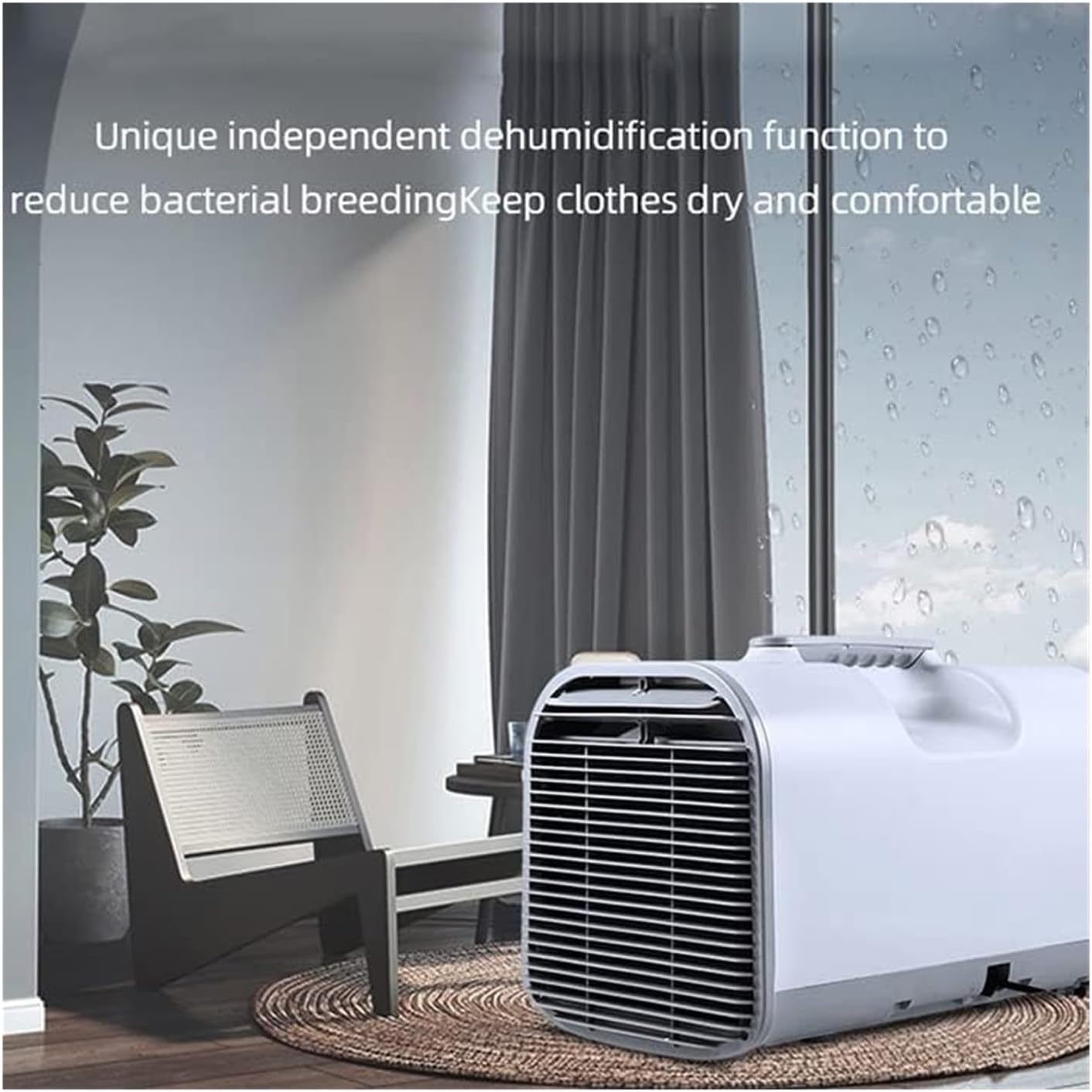  Climatiseur Extérieur, Climatiseur De Camping 400W, Télécommande Intelligente Et Contrôle De Panneau, Climatiseur Mobile De Drainage Gratuit Pour Camion, Camping-car, Tente, Voyage/camping-car