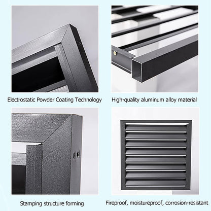GENERIC Housse De Climatiseur En Aluminium Résistant Aux Intempéries - Protection De L'unité Centrale De Climatisation Extérieure - Clôture D'intimité - Couvercle De Condensateur Pour Une Utilisation En