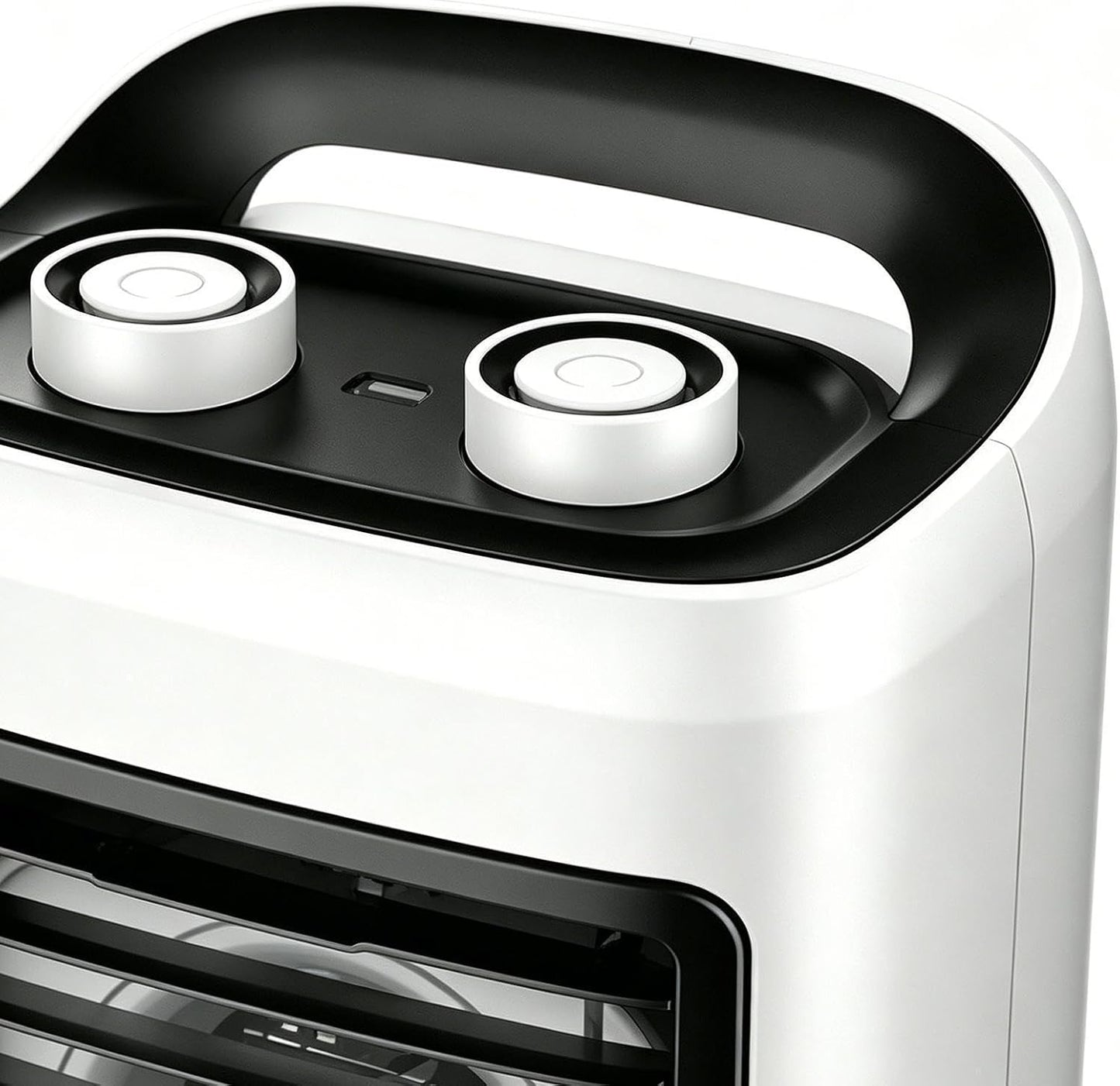  Mini Climatiseur D'Air Portatif - Avec Réservoir D'Eau De 180 Ml, Rechargeable Par USB Et 6 Vitesses,Mini Ventilateur Rafraîchisseur D'Air Portable | Adapté Pour Chambre, Salon, Cuisine, Bureau Et Dor
