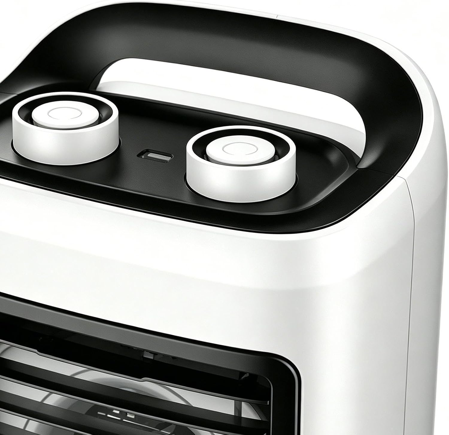  Mini Climatiseur D'Air Portatif - Avec Réservoir D'Eau De 180 Ml, Rechargeable Par USB Et 6 Vitesses,Mini Ventilateur Rafraîchisseur D'Air Portable | Adapté Pour Chambre, Salon, Cuisine, Bureau Et Dor