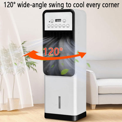 GENERIC Climatiseur 3 En 1 : Refroidisseur D'air Par Évaporation Avec Réservoir D'eau De 3 Litres, 4 Modes, 3 Vitesses, Télécommande, Oscillation À 120°, Minuterie De 12 Heures