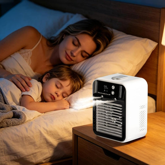  Climatiseurs Portables – Refroidisseur Personnel Silencieux – Occasions Polyvalentes, Petit Climatiseur À 2 Vitesses De Vent, Pour La Maison, La Chambre À Coucher, Le Lieu De Travail, Le Garage, Le Bu