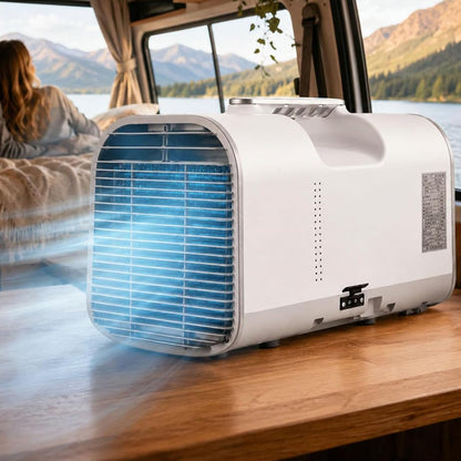  Climatiseur Portable, Climatiseur Mobile For Les Voyages En Camping-car Et Les Petites Pièces, Modes De Sommeil Sec Avec Ventilateur Frais 4 En 1, Facile à Transporter(1500W)