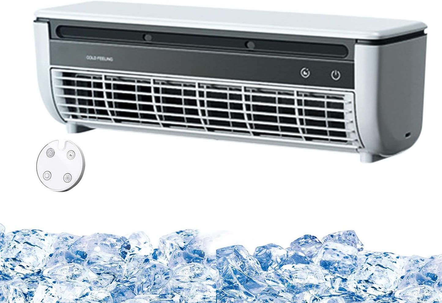  Générique Ventilateur Rafraîchisseur D'Air | Ventilateur D'Air Frais Pour Chambre à Coucher | Three-Speed Charge Sans Fil Gain De Place Pour Intérieur Extérieur Maison Caravane Salle De Sport