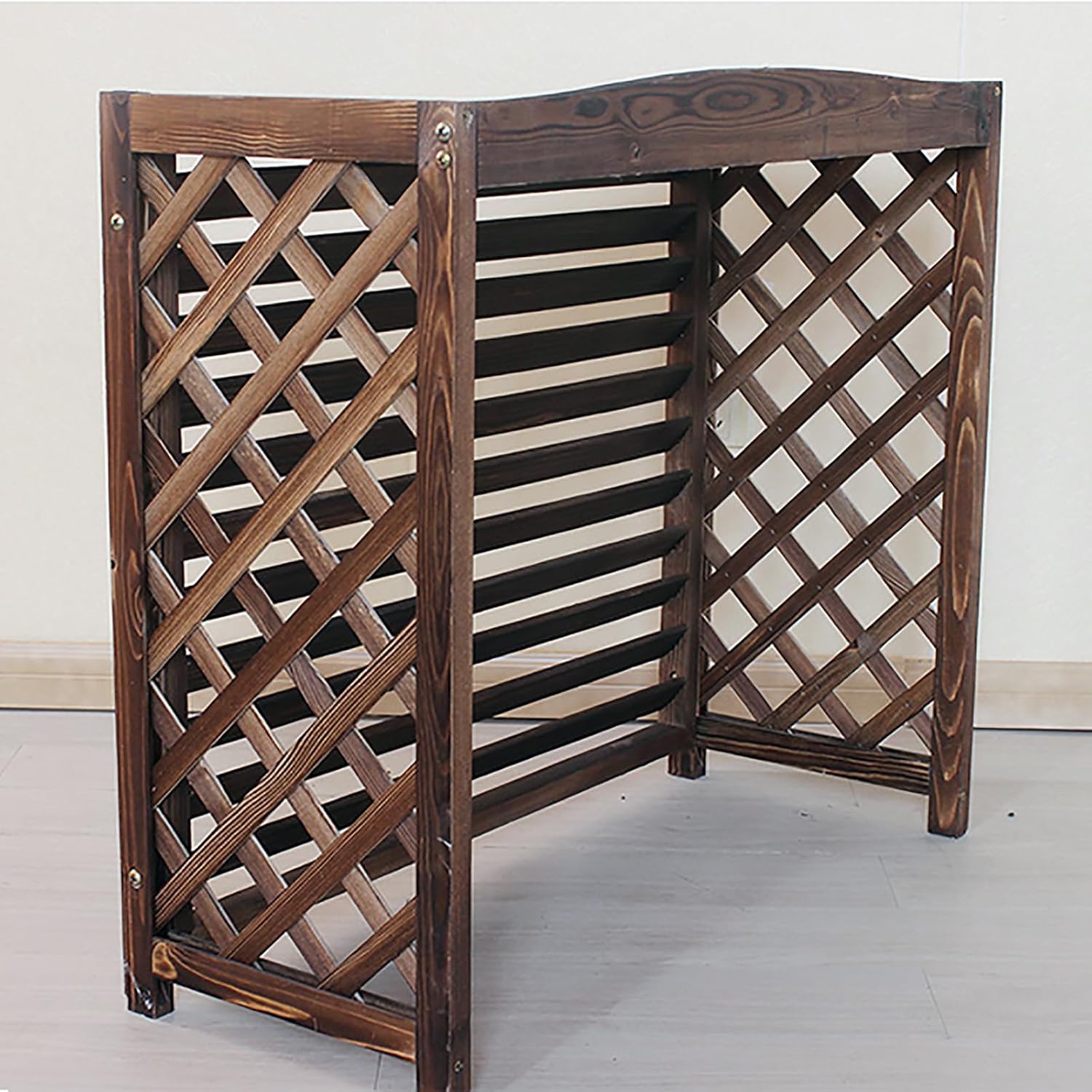 GENERIC Housse De Protection Pour Climatiseur Portable, Imperméable Et Résistante à La Poussière, 110 X 85 X 50 Cm, Design En Bois, Idéale Pour Les Zones Clôturées, Protection Contre La Neige Et La Poussière