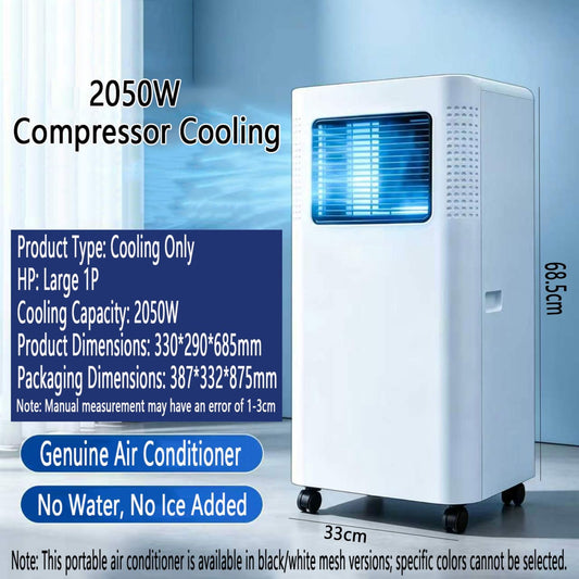 Climatiseur Portable, Unité Intelligente Intelligente Silencieuse Pour Jusqu'à 300 Pieds Carrés, Ventilateur De Refroidissement Avec Télécommande, Minuterie 24H, Mode Veille, Pas D'installation De Fen