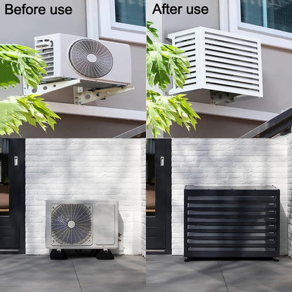  Housse D'extérieur En Aluminium Pour Unité De Climatisation – Grilles De Protection Pour Climatiseurs Et Pompes à Chaleur – Boîtier Polyvalent Pour Poubelle Et Support De Fleurs Résistant Aux