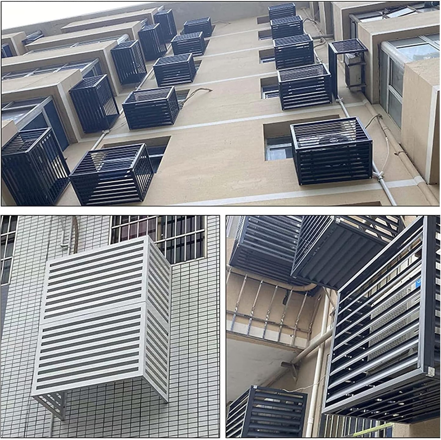 GENERIC Housse De Protection Pour Climatiseur Extérieur - Clôture De Protection Pour Unités De Climatisation - Hide & Shield - Pour Unités De Condensation Extérieures - Résistante Aux Intempéries